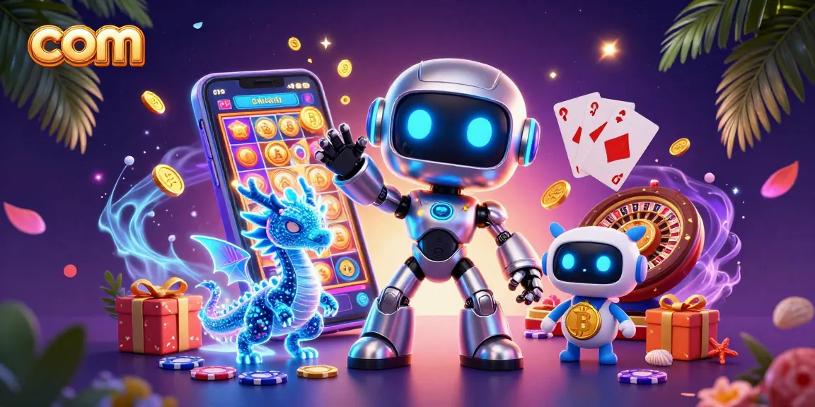 Engage in thrilling gameplay on com with vibrant slots, golden coins, and dynamic casino characters.