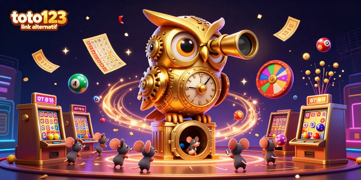 Engage with thrilling games at toto123 link alternatif highlighted by a lively casino scene.
