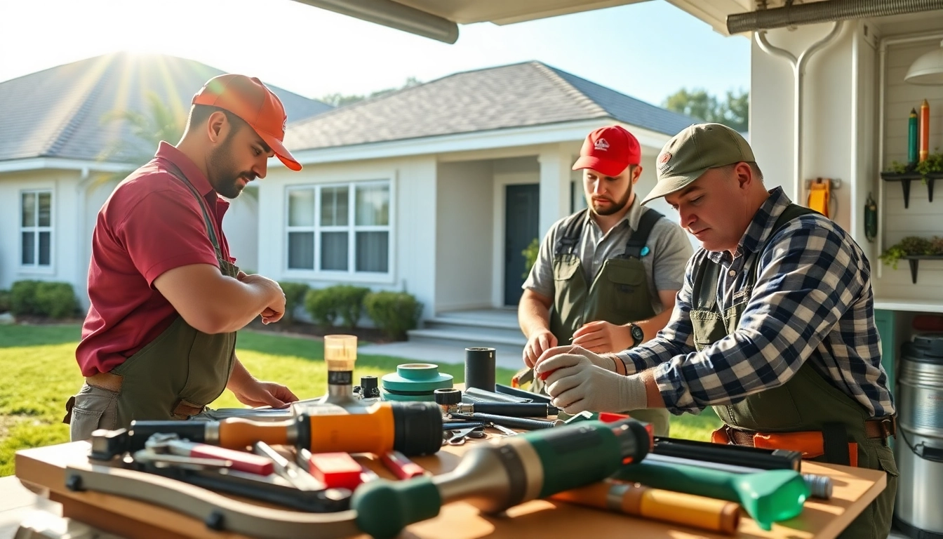 Expert whole house repiping services Clearwater FL in action with skilled technicians at work.