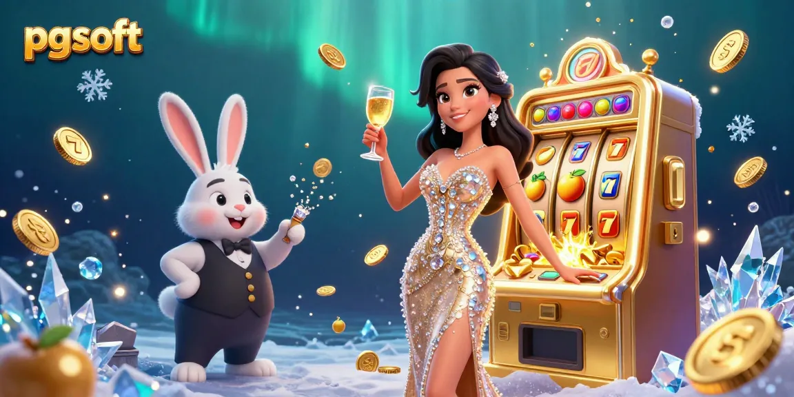 Engage with pg soft slots featuring a glamorous golden jackpot and vibrant character elements.