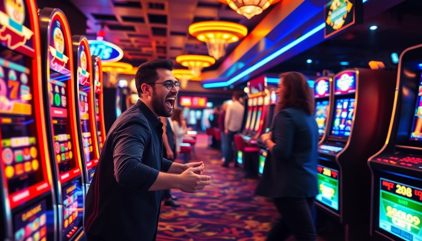 Menangkan permainan di situs slot777 dengan slot mesin yang menarik dan warna neon yang cerah.
