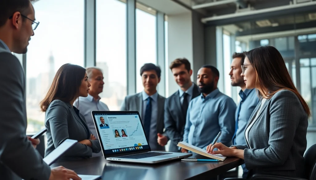 Engage with top strategies on how to Buy LinkedIn Profiles effectively in a modern office.