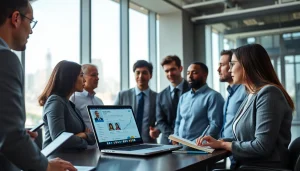 Engage with top strategies on how to Buy LinkedIn Profiles effectively in a modern office.