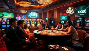 Experience the thrill of gambling at xx88 com with vibrant roulette and poker action.
