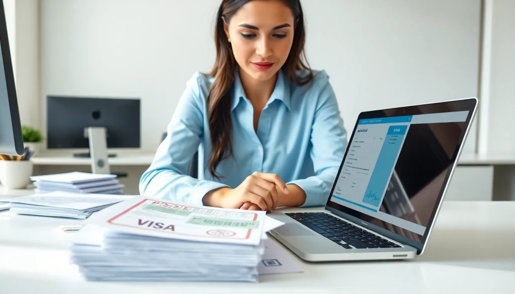 Maid visa renewal Dubai consultation setup featuring professional immigration advisor.