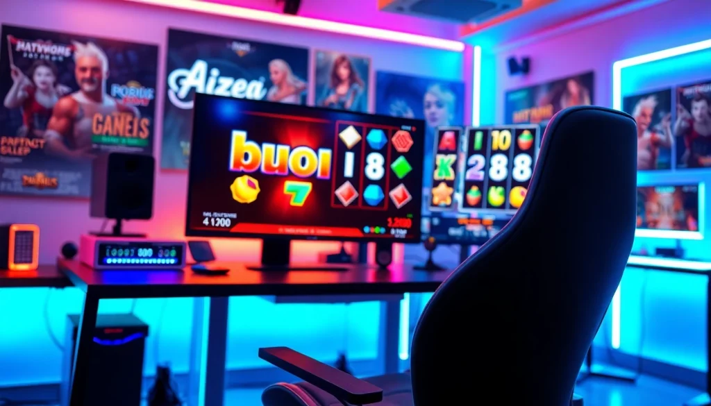 Mainkan bro138 slot pada layar PC dengan suasana gaming yang modern dan dinamis.