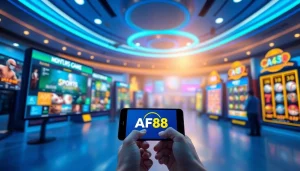 Explore an engaging online gambling interface from af88.com showcasing various gaming options.