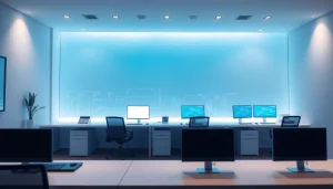 Optimización de VMware Private Cloud para empresas, mostrando servidores y datos en un entorno tecnológico avanzado.