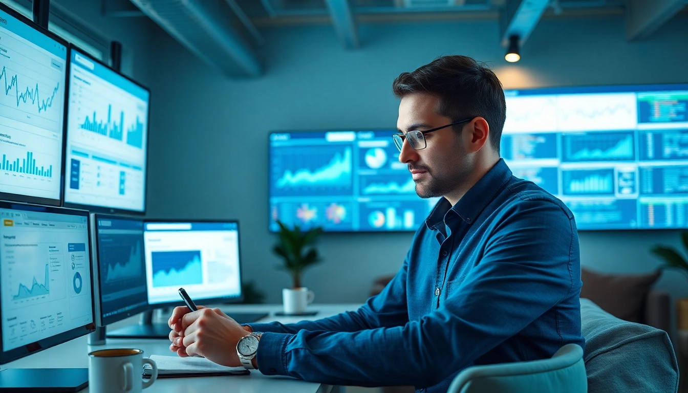 SEO expert analyzing website for thin content penalty recovery in an engaging office setting.