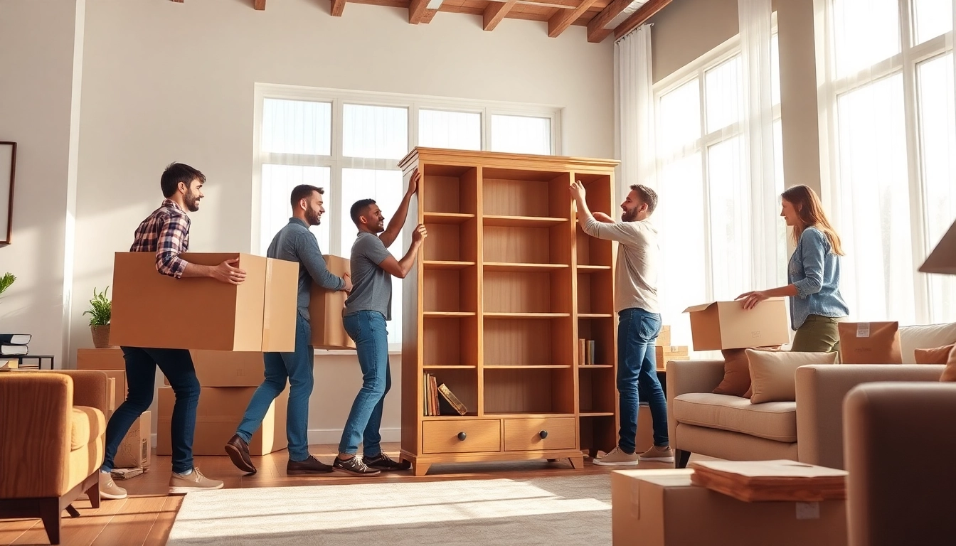 Efficient movers packing items for a Toronto moving company.