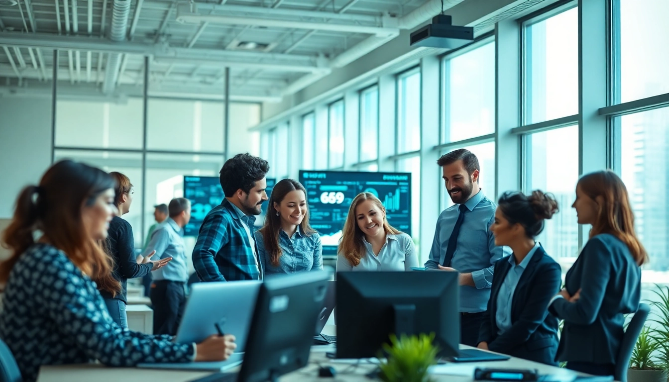 IT Support Tampa team collaborating in a modern office