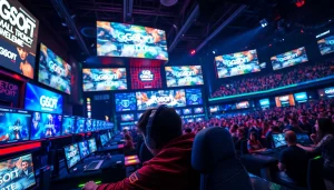 Nikmati daftar ggsoft game yang menarik dalam suasana pertandingan esports yang energik.