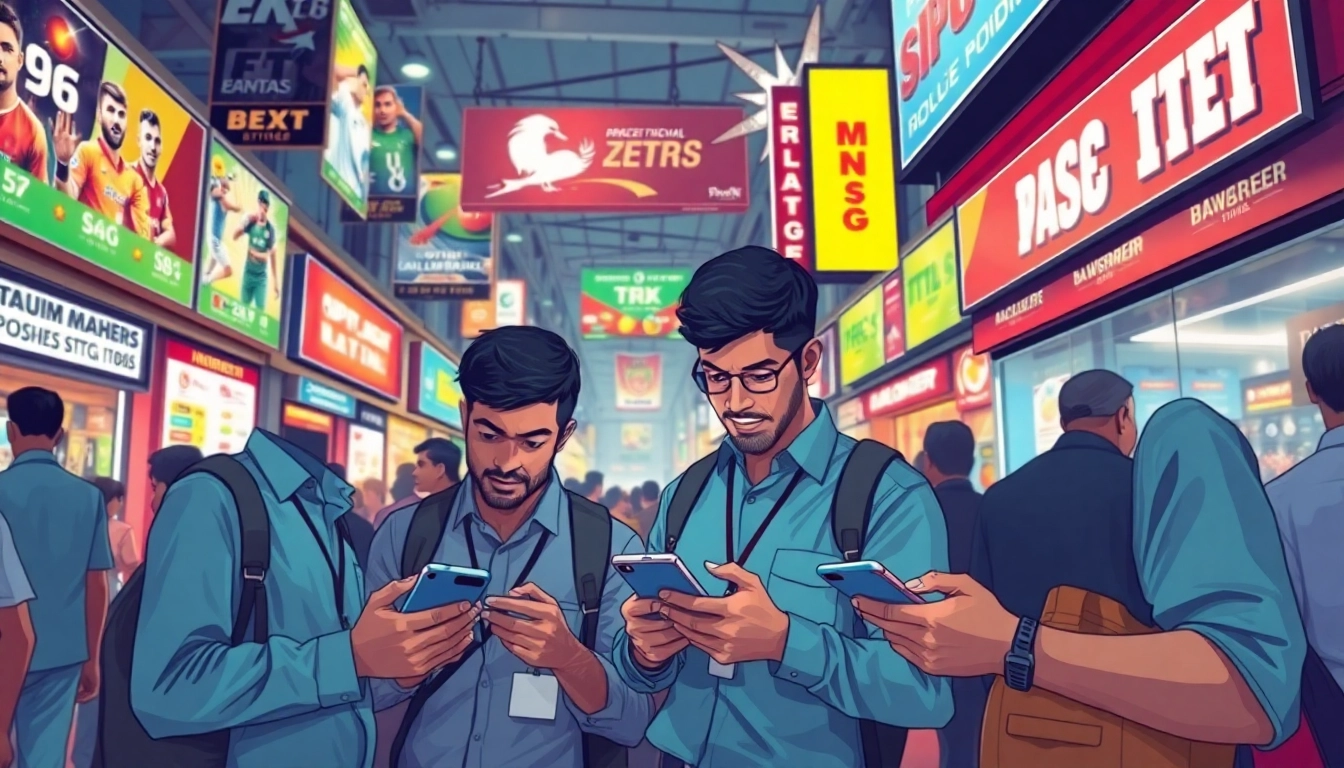 Catch the excitement of the best sports betting sites in India with dynamic bettors in action.