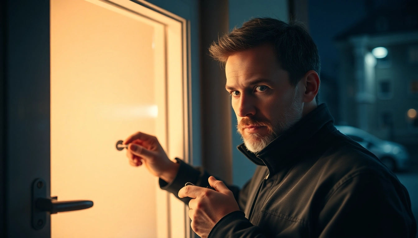 Schlüsseldienst Heidelberg öffnet beschädigungsfrei eine Tür durch erfahrenes Personal.