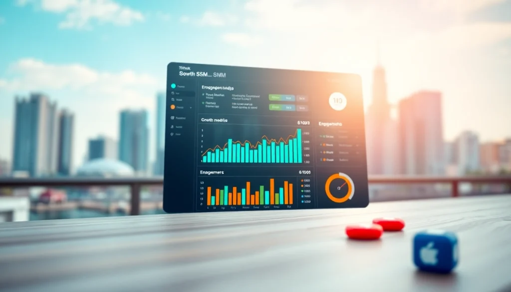 Visual representation of a TikTok SMM panel interface showcasing engagement metrics.