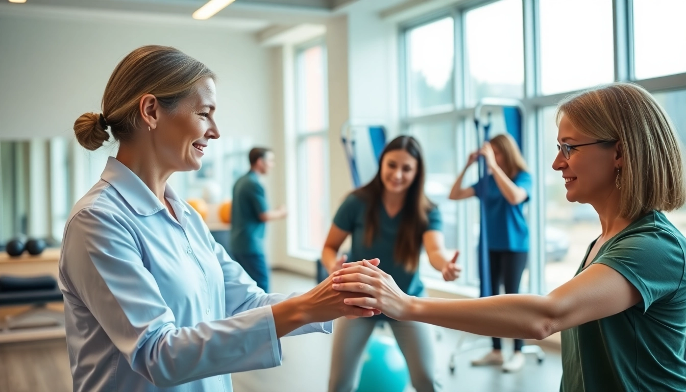 Engaging therapy session at Health in Motion Rehabilitation showcasing personalized rehabilitation techniques.