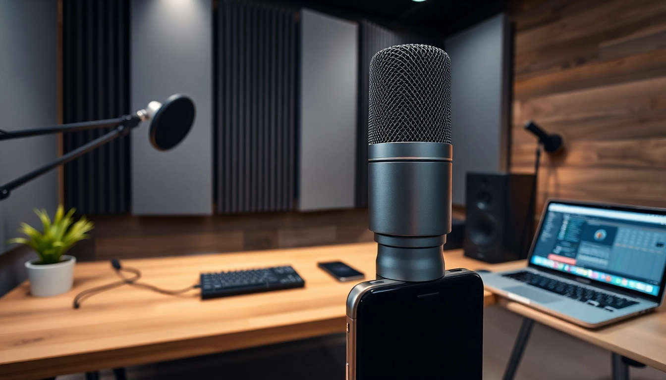MV 88 microphone showcased in a modern home studio setup, highlighting its professional audio capabilities.