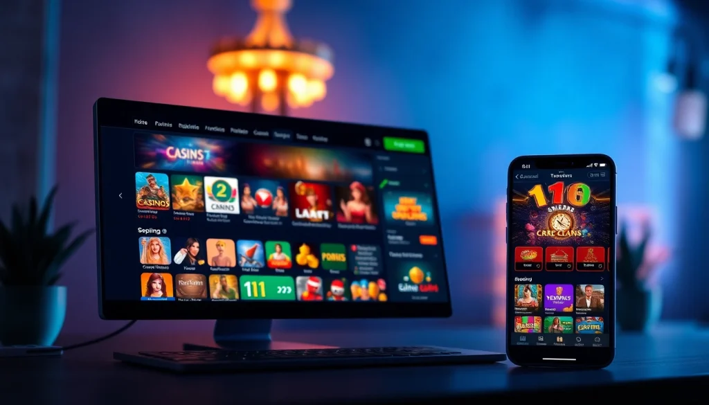 Experience top-tier online gaming with https://whycazino.com, displaying a modern interface showcasing various casino games.