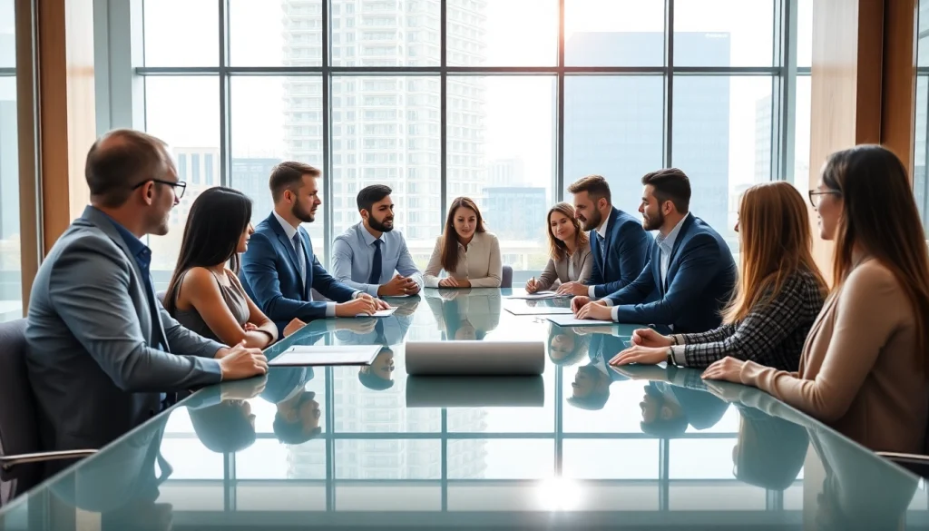 Besprechung bei https://zukunftkapital.de mit Fachleuten in einem modernen Büro.