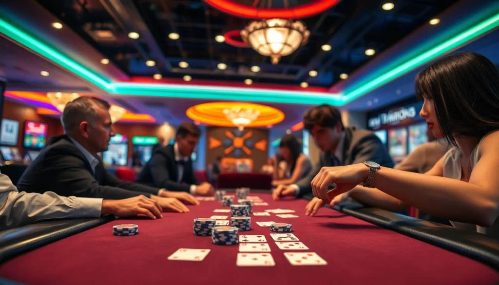 Rasakan keseruan Domino88 poker game dengan suasana bermain yang menegangkan di meja poker.