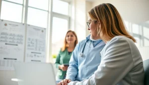 Health expert providing personalized consultation in a bright setting.