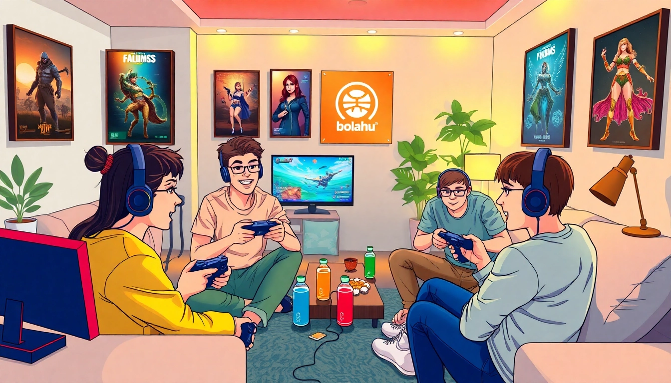 Aksi pemain menikmati bolahiu login game dalam suasana nyaman dan modern di ruang tamu