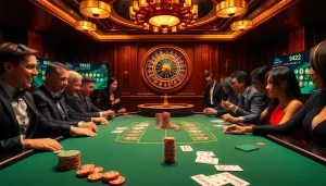 Experience the excitement of gaming at https://whycazino.com with our vibrant poker scene showcasing thrilling card action.