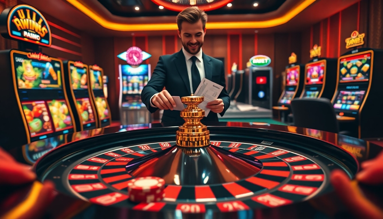 Enjoy a thrilling casino moment at 255BET with roulette, slots, and vibrant betting action.