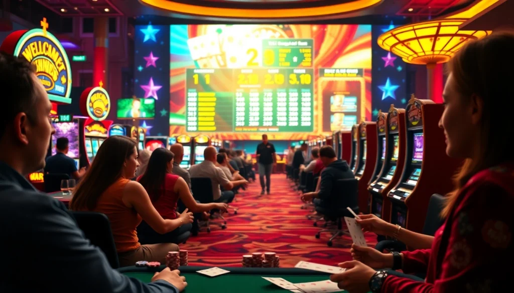 Experience the excitement of the best online casinos in Texas with vibrant gaming visuals and lively players.
