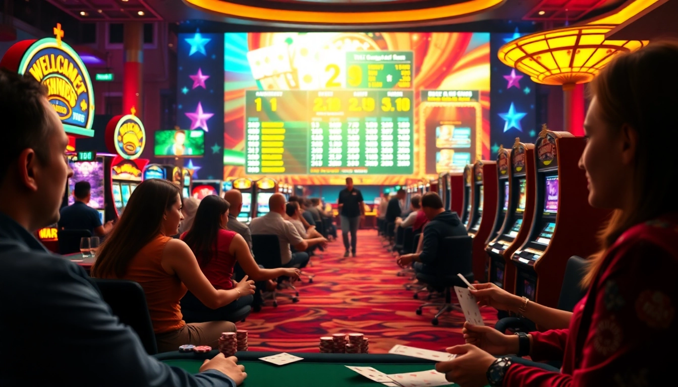 Experience the excitement of the best online casinos in Texas with vibrant gaming visuals and lively players.