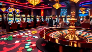 Experience thrilling action at the 789club casino table with vibrant chips and cards.