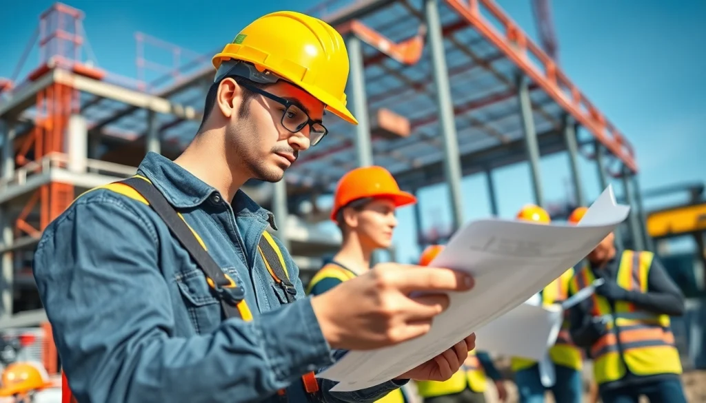 Illustration of construction apprenticeships carolinas in action, highlighting teamwork and skills on-site.