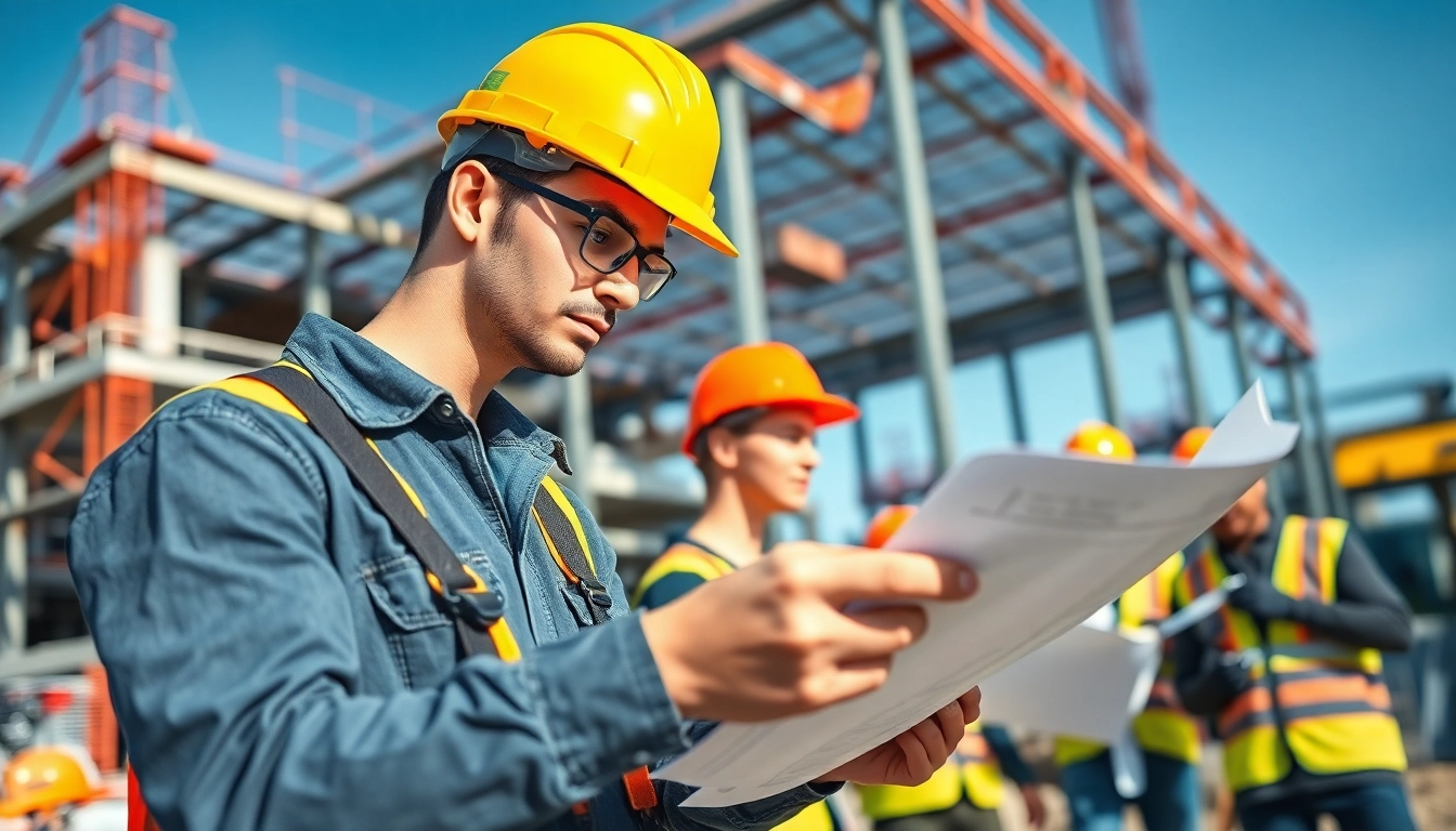 Illustration of construction apprenticeships carolinas in action, highlighting teamwork and skills on-site.
