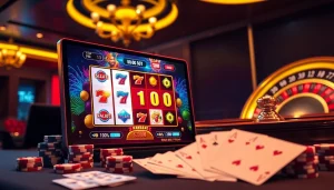 Experience the thrill of slot kamboja bet 100 with vibrant online gaming visuals and casino excitement.