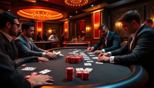 Experience the excitement of high-stakes gaming with W88 at a luxurious poker table.