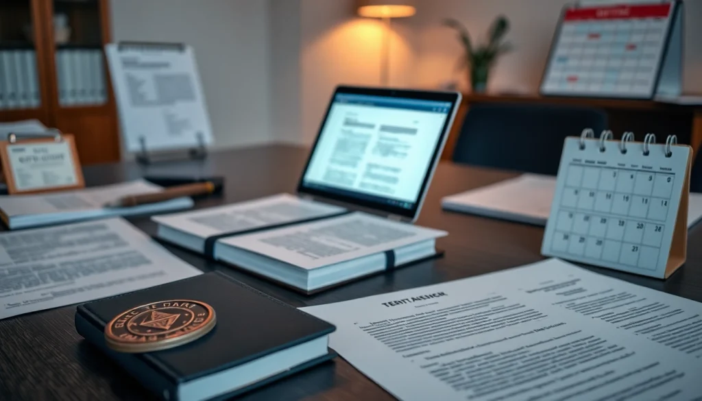 Certified beëdigd vertaler working in a professional office environment.