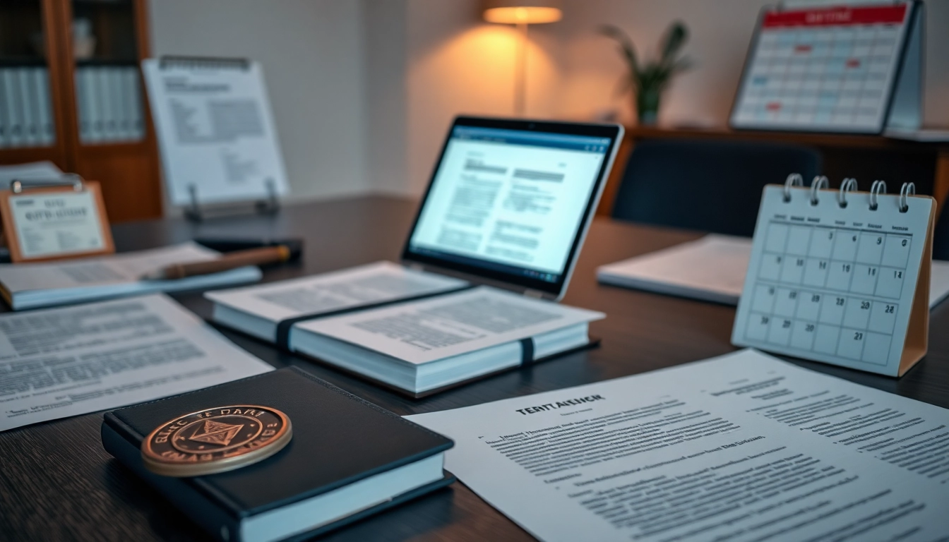 Certified beëdigd vertaler working in a professional office environment.