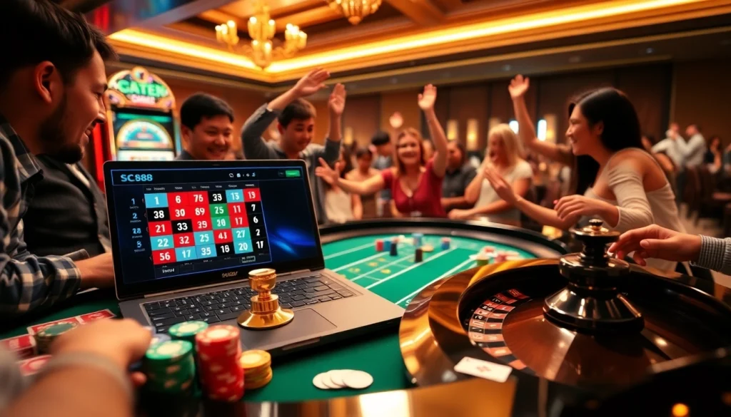 Experience thrilling gaming visuals at https://sc88.ad/ with vibrant roulette and slot machines.