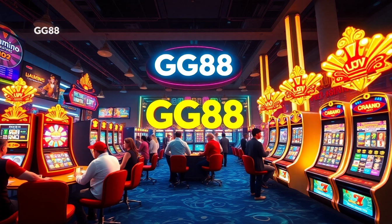 Explore the engaging Trang chủ GG88 with vibrant games and a luxurious casino atmosphere.