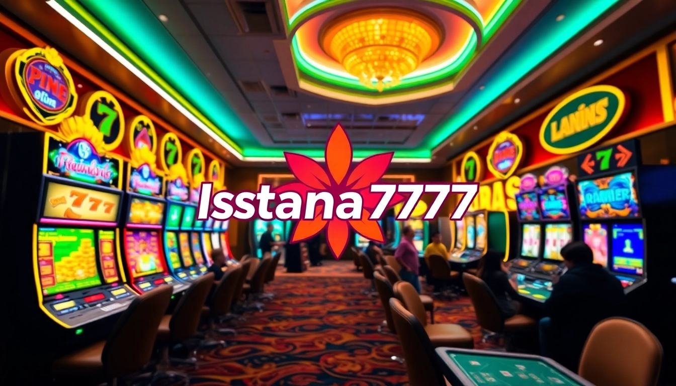 Menyaksikan keseruan permainan Istana777 dengan slot yang menarik dan suasana kasino yang hidup.