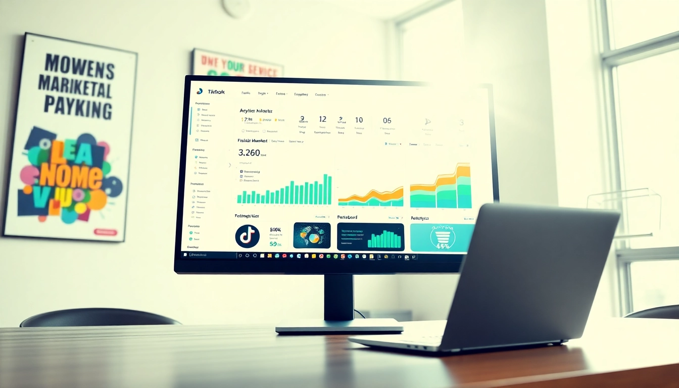 Enhance your insight with a tiktok smm panel analytics dashboard in a modern digital workspace.