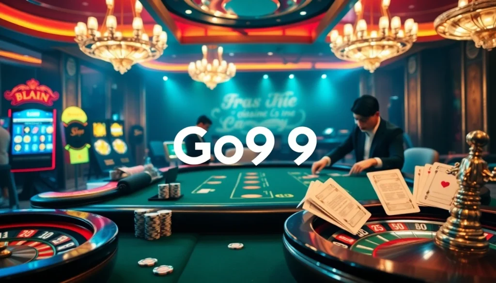 Experience the excitement of live gaming at Go99 with vibrant tables and professional dealers.