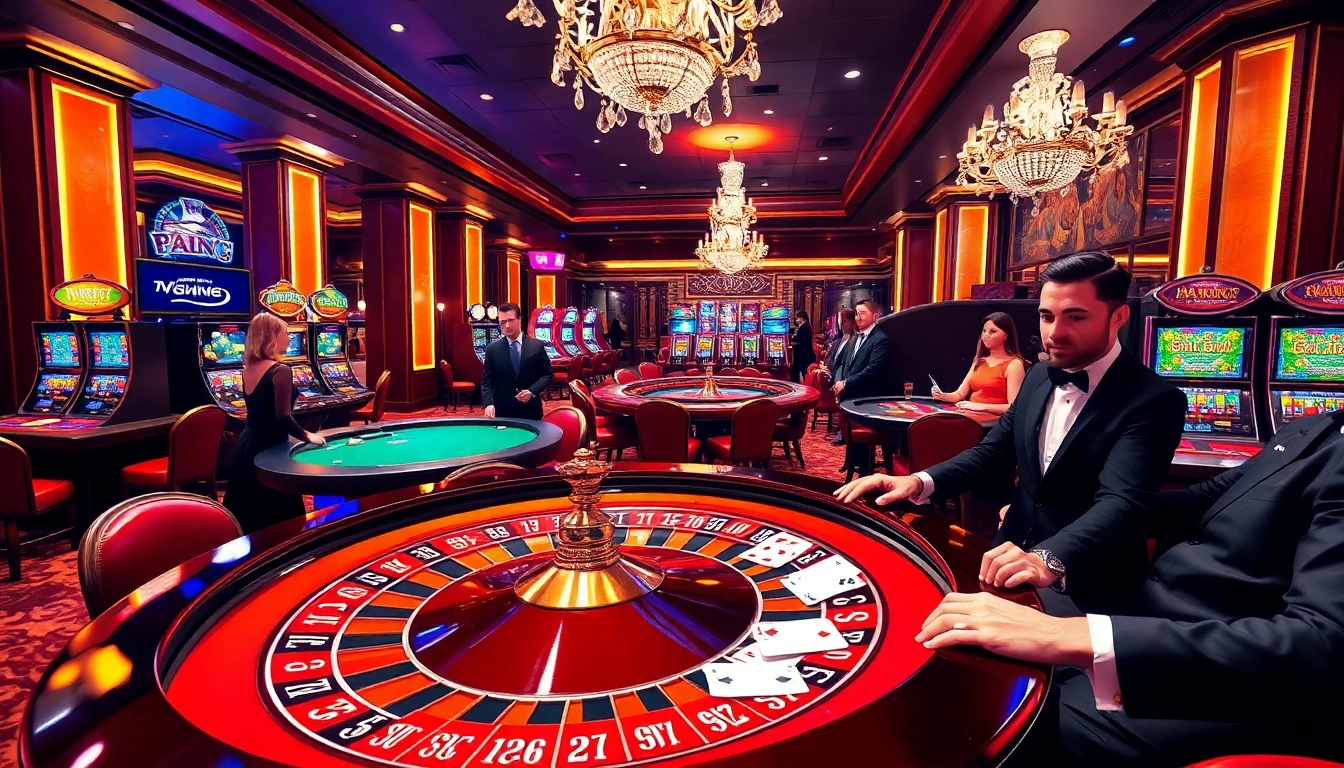 Players enjoying thrilling casino games at https://bl555.direct/ with chips and cards in action.