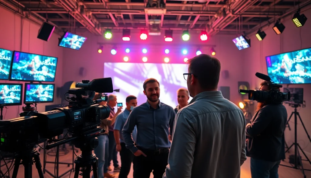 Engaged team at a Creative Video Production Agency showcasing innovative video projects.