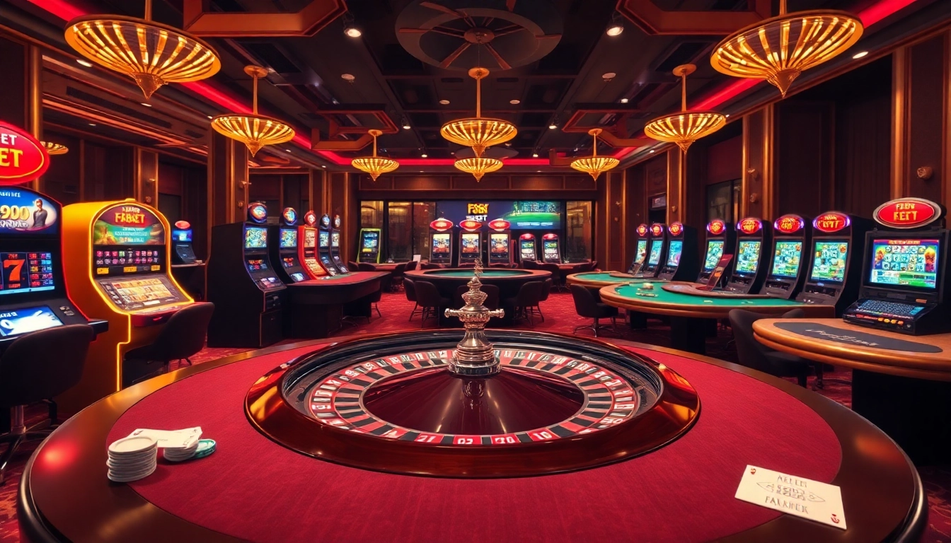 Experience the thrilling excitement of f8bet with vibrant casino tables and engaging betting environments.