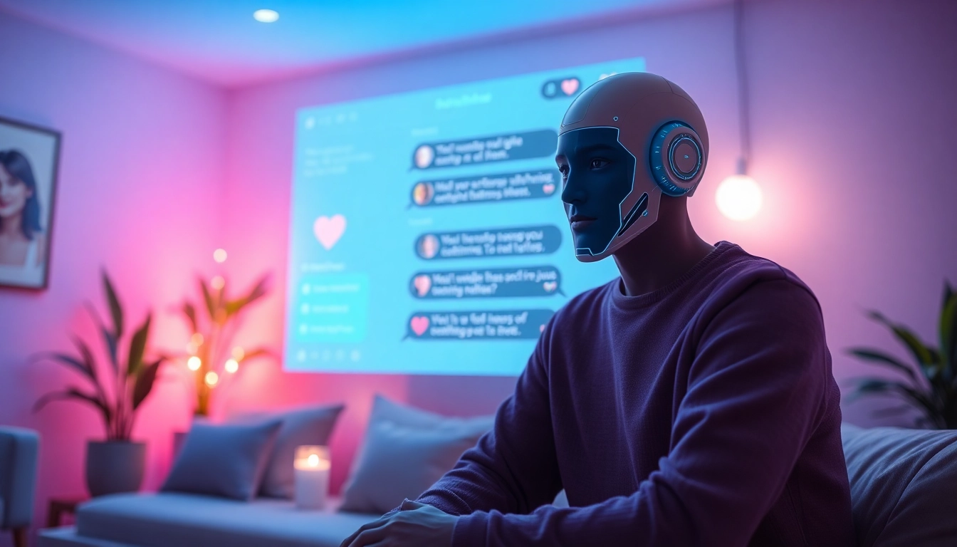 Engaging AI chatbot interface for intimate conversations, showcasing sex AI themes