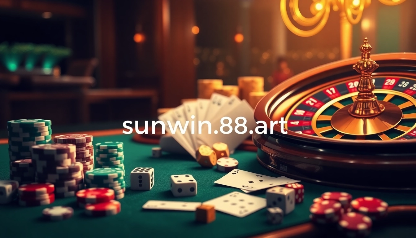 Experience the excitement of online gaming at sunwin88.art with engaging casino visuals.