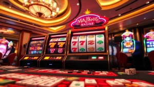 Putar mahjong slot dengan visual mencolok dan suasana kasino yang meriah.