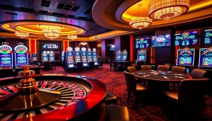 Experience intense gameplay at 123b casino with vibrant slots, roulette, and high-stakes action.