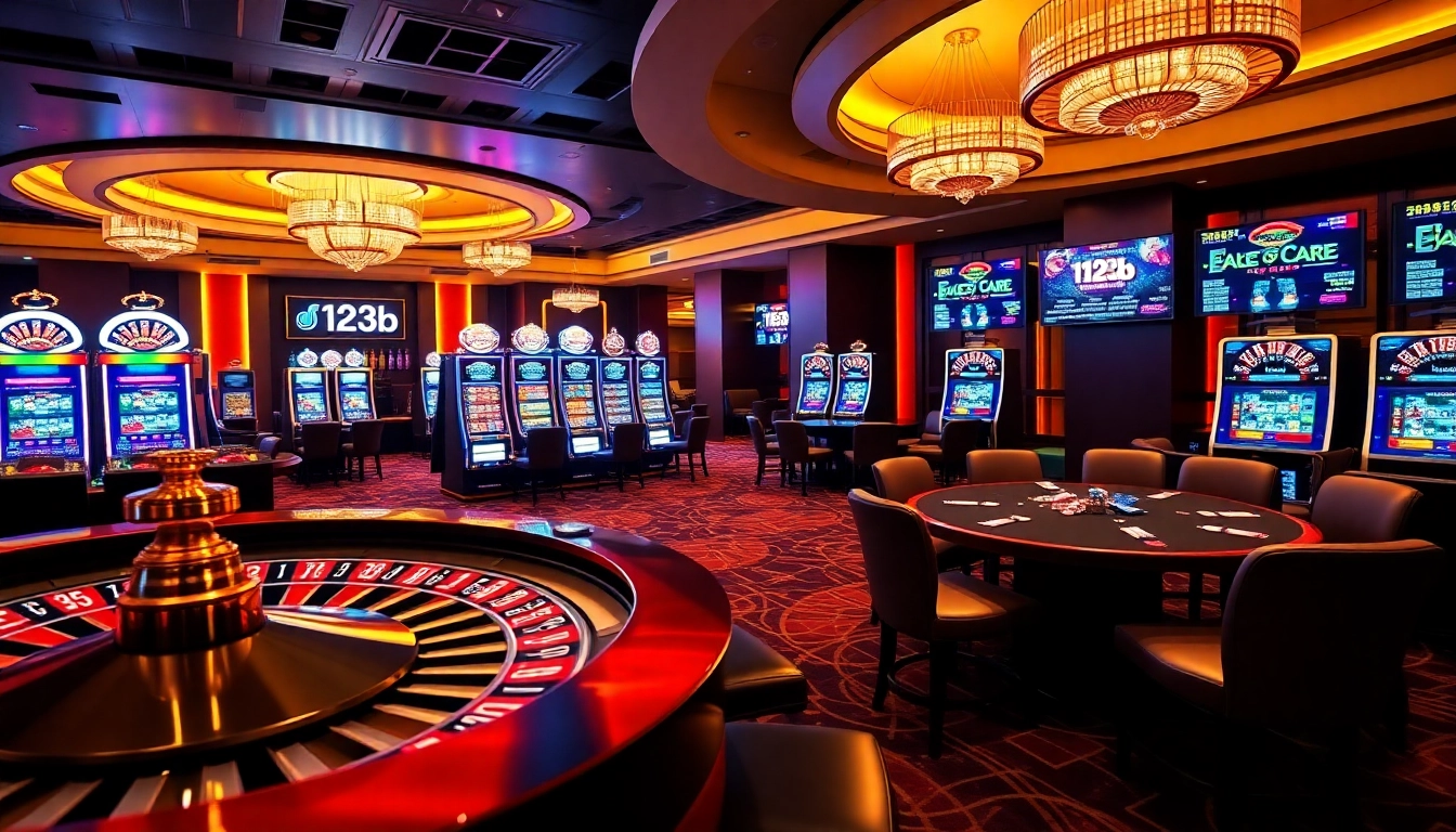 Experience intense gameplay at 123b casino with vibrant slots, roulette, and high-stakes action.
